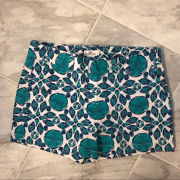 Vineyard Vines Size 4 Blue Shell Printed Shorts - Picture 5 of 7